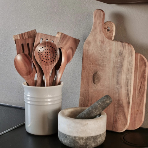 Hälsa Trä Natural Wood Utensil Set