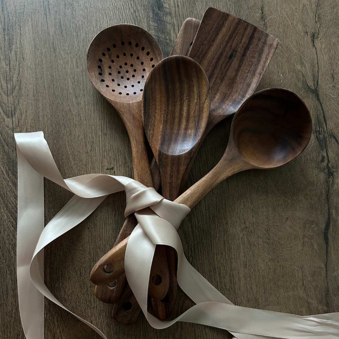 Hälsa Trä Natural Wood Utensil Set